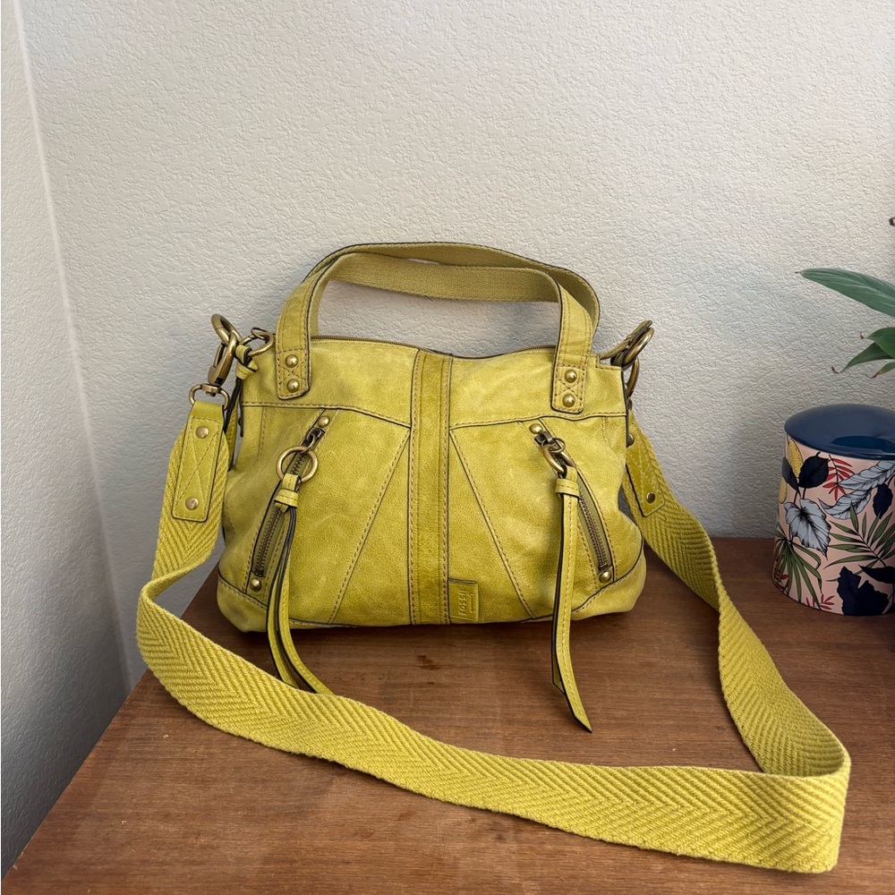 Vintage Fossil Handbag Olive Green